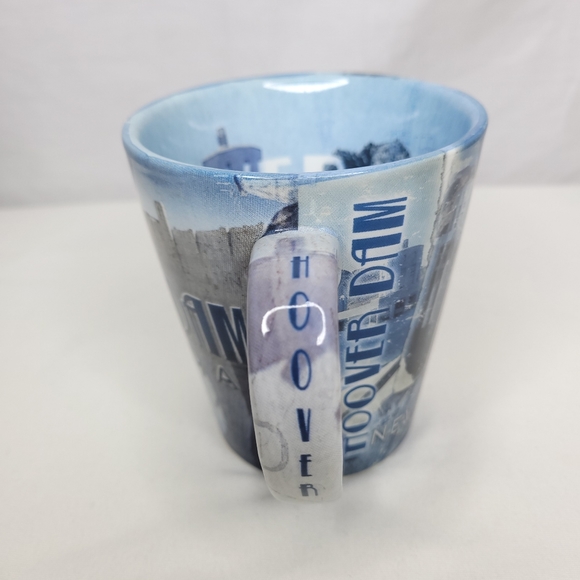 Hoover Dam Nevada Collage Blue Coffee Mug - Picture 4 of 6